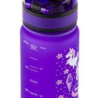 1 x RAW Customer Returns Baagl Children s Drinking Bottle Leak-Proof Water Bottle 500 ml, School and Sports Bottle for Girls Tritan Unicorn  - RRP €19.9