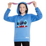 1 x RAW Customer Returns Disney Hoodies for Girls and Boys, Stitch Sweatshirt, Clothing for Girls 7-14 Years Blue Stitch, 13-14 Years  - RRP €25.8