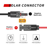 1 x RAW Customer Returns YACSEJAO Solar to XT60 Male Cable, Solar Charger Adapter to XT60H Male Extension Cable 16AWG for Portable RV Power Station Lipo Battery 1.8m - RRP €17.46