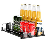 1 x RAW Customer Returns ZIJIN Can Organizer, 3 Rows 38cm Drinks Beverage Organization Automatic for Refrigerators - RRP €20.16