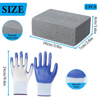 9 x Brand New 2 pieces pumice stone for grill cleaning BBQ, grill brush made of pumice stone, cleaning block for grill grate, cleaning block for kitchen, bathroom, pool, household cleaning - RRP €183.6