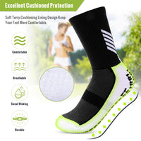 3 x Brand New WACCET 2-4 Pairs Football Socks Non-Slip, Anti-Blister Unisex Sports Socks Padded Trekking Hiking Socks Breathable Basketball Soccer Socks for Men Women Kids - RRP €108.0