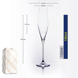 1 x RAW Customer Returns B.BOHEMIAN Sparkling Wine Glasses, Set of 4, 190 ml Wine Glasses Hand-Blown Patterned Collection Prosecco, Champagne Glass, A Very Suitable Gift, Dishwasher Safe Sparkling Wine Glasses 190 ml  - RRP €40.33