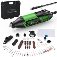 1 x RAW Customer Returns Multifunctional tool 200W rotary tool Ginour rotary tool with 129 accessories and 6 attachments 6 variable speed 8000-35000RPM for drilling, cutting, sharpening and DIY - RRP €43.99