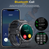 1 x RAW Customer Returns AVUMDA Smartwatch Men with Telephone Function, 1.39 HD Fitness Watch, Military Smart Watch with Blood Pressure, SpO2, Heart Rate Monitor, GPS Pedometer for iOS Android - RRP €54.99