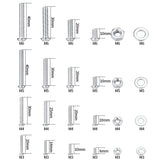 1 x RAW Customer Returns Vwoqiy 1080 pieces M3 M4 M5 M6 screw set with hex nuts and washers, pan head screws, threaded screws set, Phillips screws, machine screws assortment kit C  - RRP €13.98