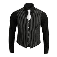 1 x RAW Customer Returns Nofonda 1920s Adult Men Gangster Shirt Vest and Tie 20s Fancy Dress Outfit Suit Vintage Gangster Boss Costume - RRP €38.03