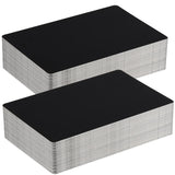 3 x RAW Customer Returns ZEONHEI 100 Pack Black Metal Business Cards Aluminum Business Cards Can Be Laser Engraved Professional Metal Cards for Office Clients Gift Cards 86 x 54 x 0.21 mm - RRP €47.97