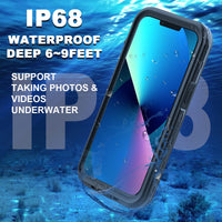 1 x RAW Customer Returns AICase for iPhone 13 Waterproof Case, 360 Degree All-Round Protection with Built-in Screen Protector IP68 Certified Fully Sealed Waterproof Cell Phone Case Outdoor Case for iPhone 13 6.1 Inch - RRP €19.15