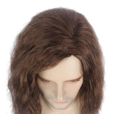 1 x RAW Customer Returns STfantasy Men s Brown Wig Wavy Medium Length Synthetic Hair Male Cosplay Winter Soldier Costume Dark Brown  - RRP €27.11