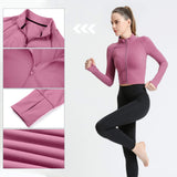 1 x Brand New FEOYA Women s Running Jacket Long Sleeve Hooded Jacket Sports Jacket Running Sweat Jacket for Yoga Fitness Top Sport Workout Running Shirt Training Jacket Top L Pink - RRP €36.79