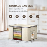 1 x RAW Customer Returns GoMaihe Wardrobe Boxes 4 PCS Space Saving Wardrobe Containers with Zipper Handle, Moving Boxes for Foldable Clothes, Closet Organizer Organizer for Linens, Quilts, Blankets, Beige - RRP €17.99