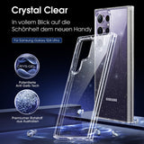 1 x RAW Customer Returns CASEKOO Never Yellowing Crystal Clear for Samsung Galaxy S24 Ultra Case 5G 2024 Indestructible Military Protection Shockproof Mobile Phone Case Thin Transparent Slim Case S24 Ultra Cover 6.8 - Glitter - RRP €23.18