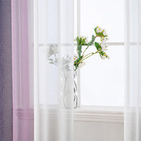 1 x RAW Customer Returns MIULEE Curtains Purple Transparent Living Room Modern Curtain Two-tone Sliding Curtains Curtains Bedroom Set of 2 140 x 260 cm - RRP €26.05