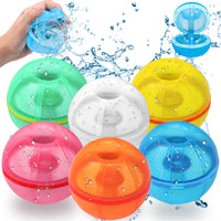 32 x Brand New Water Bombs Reusable, 6 Pack Self-Closing Water Bombs, Reusable Magnetic Water Bombs for Children, Quick-Fill Water Ball, Outdoor Pool Toy Water Toys for Children - RRP €193.28