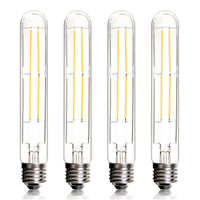 1 x RAW Customer Returns BRIMAX E27 LED lamp slim T30 dimmable light bulb AC230V 8W warm white lighting 185mm LED light source 2700K for pendant lights wall lights flicker-free set of 4 glass tubular light - RRP €23.28