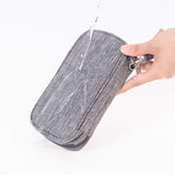 1 x RAW Customer Returns Ruyosn Cable Organizer Bag Waterproof Small Cable Bag Organizer Gray Electronic Bag Electric Organizer Cable Bag Electronic Accessories Organizer Cable for Travel, Grey - RRP €11.8