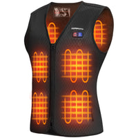 1 x RAW Customer Returns KEMIMOTO Heated Vest for Women, Heated Vest with 8 Heating Zones, 3 Adjustable Heat Levels, Electric Heating Vest Winter with USB, for Motorcycle, Outdoor, Camping, Skiing, Hiking, Hunting WITHOUT BATTERY  - RRP €60.17