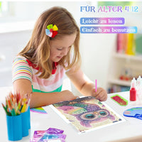 25 x Brand New Diamond Painting Children With Wooden Frame,Set Full Diamond Painting Pictures Children Cartoon,5D Diamond Painting Children Girls,DIY Mosaic Making Diamond Pictures Arts Craft for Home Wall Decor 18x18cm - RRP €277.25