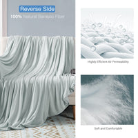 1 x RAW Customer Returns Luxear cooling blanket 200x220cm, thin light cooling blanket summer blanket made of Japanese Arc-Chill Q-Max 0.4 cooling fiber 100 bamboo fiber, living blanket sofa blanket travel blanket couch blanket - RRP €21.91