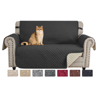 1 x RAW Customer Returns CHELZEN Waterproof Sofa Cover 2 Seater Couch Cover Furniture Protector for Living Room Kids Dogs Pets Black, 2 Seater  - RRP €29.99