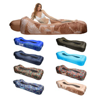 1 x RAW Customer Returns FORMIZON Inflatable Sofa, Air Sofa for Land and Water, Foldable Air Lounger, Portable Lightweight Inflatable Lounger with Storage Bag for Outdoor Camping Beach Travel Party Indoor Backyard - RRP €37.93