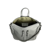 1 x RAW Customer Returns Cheval Firenze Alya Backpack, Genuine Leather Made in Italy Grey  - RRP €86.95