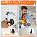 1 x RAW Customer Returns Electric Paint Spray System, GLORITY 700W HVLP Paint Spray Gun, 4 Nozzles and 3 Patterns, 1200 ML Paint Container, Flow Rate 1000 ml min, for Indoor and Outdoor Use, PS80A Orange - RRP €59.99