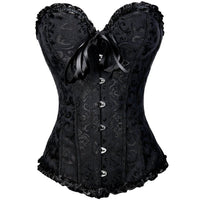 1 x RAW Customer Returns Everbellus Women s Waist Trainer Cincher Corset with Spiral Steel Bone, Black, XL - RRP €24.99