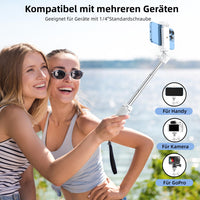 6 x Brand New Selfie Stick COMAN Mini Mobile Phone Tripod, Table Tripod with Mobile Phone Holder, 360 Degree Panorama and 1 4 Inch Screw for Lightweight Camera and Smartphone, White - RRP €102.84