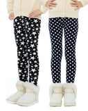 1 x Brand New SEAUR Girls Leggings Winter Lined Thermal Leggings Long Thick Pants Fleece Pack of 2 - 120 - RRP €28.99