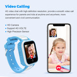 1 x RAW Customer Returns Kesasohe 4G Smartwatch Children with GPS and Phone, HD Video Call Family Chat SOS IP68 Game Camera Alarm Clock Stopwatch Class Mode, Children s Watch for Gungen Girls, Blue-4G - RRP €69.79