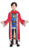 1 x Brand New GEMVIE Noble Halloween Cosplay Costume for Boys - Royal Red Cape Little Prince M - RRP €13.1