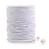 1 x RAW Customer Returns Elastic Rubber Band for Bracelets 1 mm Nylon Cord Band 100 m Bead Cord Elastic Thread Rubber Cord for Bracelets DIY Craft Necklaces Crafts White  - RRP €20.4