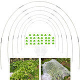 1 x RAW Customer Returns YUNSTK Greenhouse Hoops Fiberglass, 30Pcs Greenhouse Hoops, Polytunnel Arches for Raised Bed, Rustproof Durable Freely Bendable Garden Hoops, Fiberglass Support Frame Plant Tunnel for Plant Cover - RRP €25.2