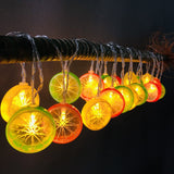 1 x RAW Customer Returns Riaxuebiy Artificial Lemon Slice Garland 3m 20LED 3D Fake Fruits Hanging Mixcolor Lemon Fairy Lights for Wedding Garden Autumn Decoration Mixed Color Lemon-USB  - RRP €16.13