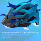 1 x RAW Customer Returns SIFVO bicycle helmet for children boys and girls 50-57cm, children s bicycle helmet with removable visor, children s helmet, multisport helmet, children, safe and comfortable, 5-14 years - RRP €39.99