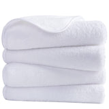 1 x RAW Customer Returns Polyte - Premium microfibre towel - lint-free quick-drying - white - 40 x 76 cm - 4 pieces - RRP €17.99