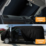 1 x RAW Customer Returns Full Replacement Car Cover for VW T4 SWB, Weather and UV Resistant Car Covers, Complete Replacement Garage Cover for VW Transporter Multivan Caravelle Black  - RRP €89.74