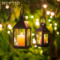 1 x RAW Customer Returns NUPTIO Grave Lantern Cemetery Weatherproof Outdoor 28cm Black Metal Lanterns Candle Lantern Indoor Garden Lanterns Candles Urn Grave Grave Large Grave Lamp Christmas Day In Vintage Halloween Candle Holder - RRP €28.96