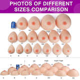 1 x RAW Customer Returns Vollence 1 Pair E Cup Silicone Breast Forms False Breasts for Men and Women Transgender Crossdresser Cosplay Mastectomy Prosthesis Realistic Breast Inserts - RRP €66.99