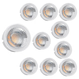 1 x RAW Customer Returns YanFeiYit 10x LED module as GU10 replacement 5W 38 dimmable made of ceramic super flat 230V light source for recessed spotlights lamp bulb light spotlight warm white 3000K  - RRP €49.4