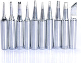 1 x RAW Customer Returns YIHUA 1200 Soldering Iron Tips Set 10PCS Long-Life Type 900M-T-1C, 2C, 3C, 1.2D, 1.6D, 2.4D, 3.2D, I, B, K Fit for YIHUA and WEP SGS certified lead-free 900M soldering iron tips - RRP €15.99