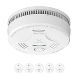 1 x RAW Customer Returns X-Sense smoke detector 10 year battery, fire alarm T V Rheinland certified, smoke alarm with mute and self-test function, SD11, set of 5 - RRP €75.99