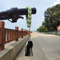 1 x Brand New AOKSUNOVA Keychain Green Macrame Keychain Ribbon Lanyard Wrist Keychain Keychain - RRP €27.6