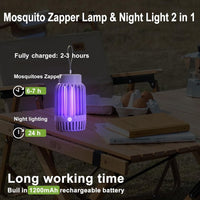 1 x RAW Customer Returns Mosquito Killer Lamp, Electric Insect Killer with Night Light 2 in 1, Powerful Pest Control Traps for Indoor and Outdoor - RRP €29.99