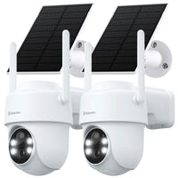 1 x RAW Customer Returns GALAYOU Surveillance Camera Outdoor Solar Battery - 2K PTZ Wireless Camera Outdoor with Solar Panel, PIR Motion Detector, Color Night Vision, Compatible with Alexa, R1 Set 2 - RRP €129.99