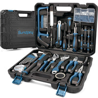 1 x RAW Customer Returns Sundpey Tool Case Filled Professional 148pcs - Household Tool Case Tool Box Tool Set with Ratchet Screwdriver Allen Key Pliers Voltage Tester for Men and Women - RRP €46.99