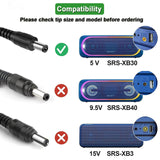 1 x RAW Customer Returns Gonine 5V Charger for Sony SRS-XB30, 5V 3A Power Supply Adapter for Sony AC-E0530 SRS-XB30 SRS-XB41 RDP-M5iP RDP-M7iP SRS-A1 SRS-A212 SRS-A3 SRS-M50 SRS-M55 Wireless Bluetooth Speaker - RRP €16.72