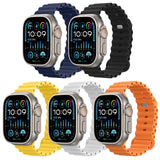 1 x RAW Customer Returns Astorgos 5Pack Ocean Strap Compatible with Apple Watch Ultra 2 Strap 49mm 45mm 44mm 42mm, Soft Silicone Replacement Strap for iWatch Ultra SE Series 9 8 7 6 5 4 3 2 1 for Women Men, Multicolor A - RRP €22.31